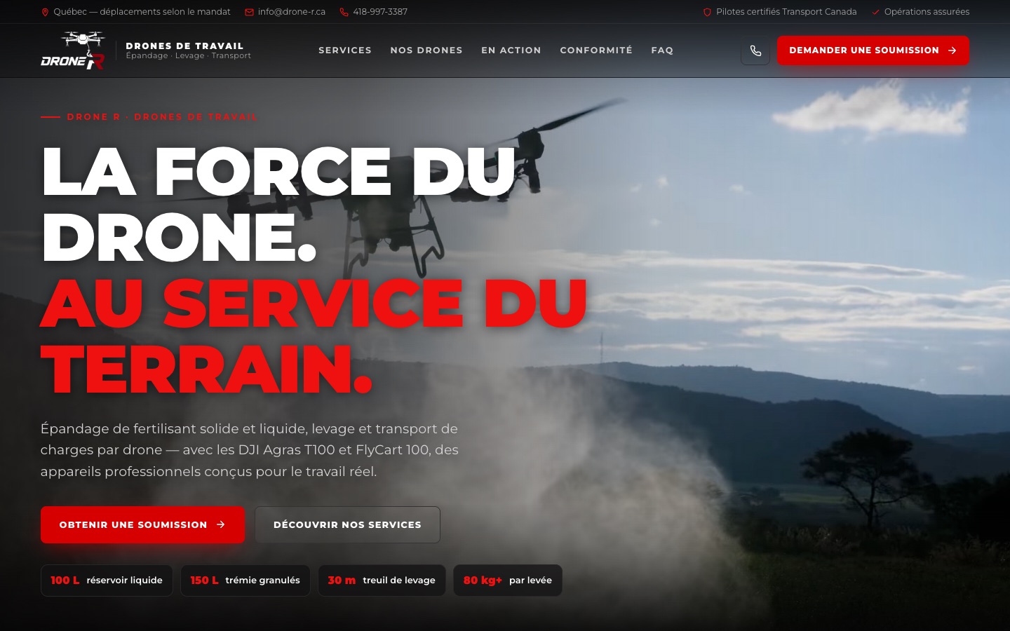 Site web de Drone R