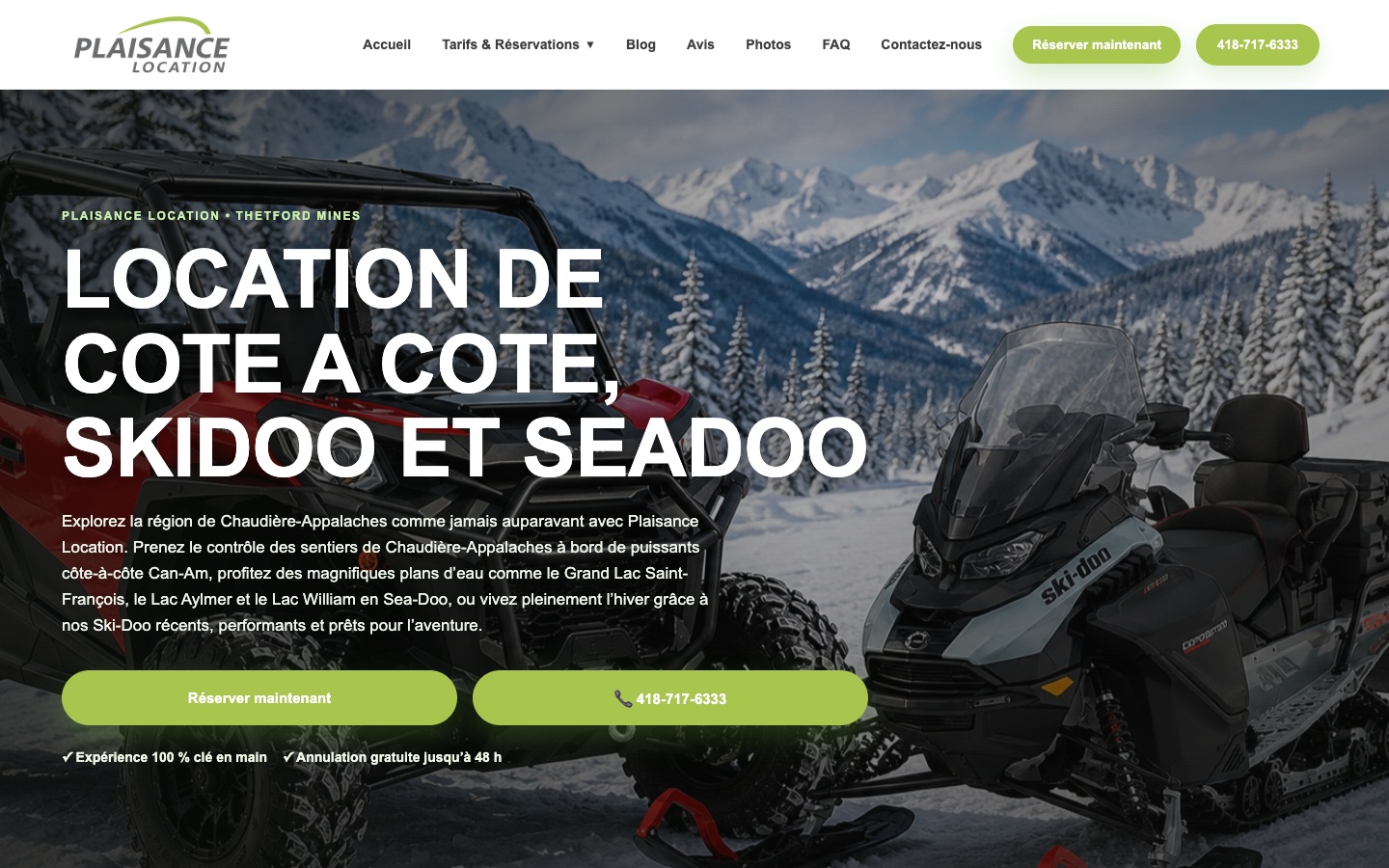 Site web de Plaisance Location